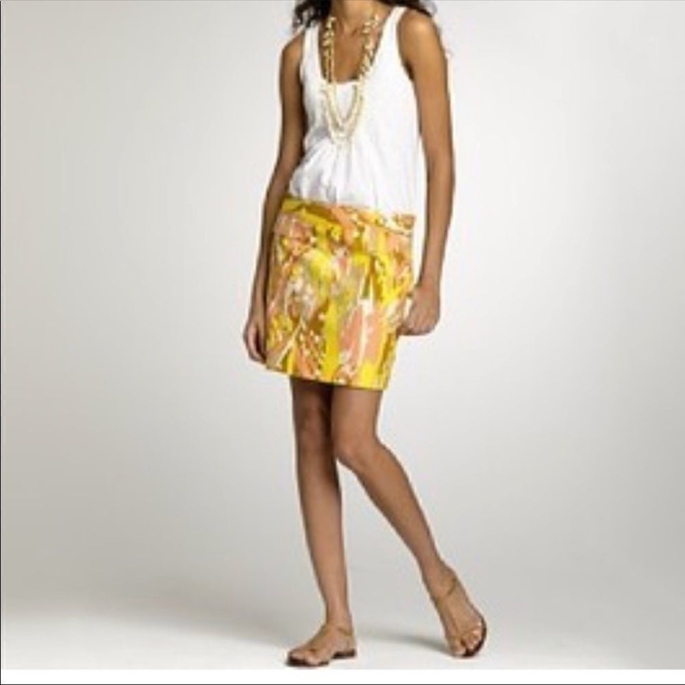 J. Crew Limoncello mini skirt 0